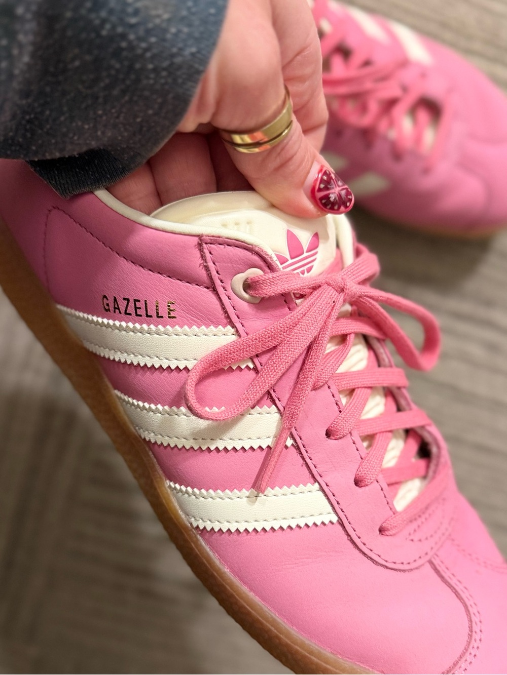 ADIDAS Originals Gazelle Pink Fusion ID1107 - Picture 10 of 11